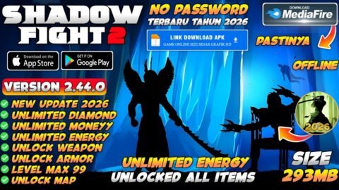 UPDATE !! Shadow Fight 2 Mod Apk v2.44.0 Terbaru 2026 – Unlimited Money Energy & Unlock All Items