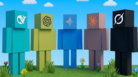 5 AIs Play Minecraft