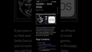 Delta Executor iOS v725.1142 For iPhone/iPad [New Update 2026] | Official Roblox iOS Executor (.ipa)