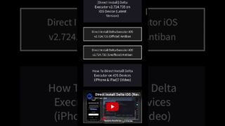 Direct Install Delta Executor iOS v724.735 [New Update] on iPhone/iPad Roblox iOS Executor (Latest)