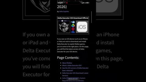 Delta Executor iOS v724.735 (New Update) For iPhone/iPad | Roblox iOS Executor (Latest Version 2026)