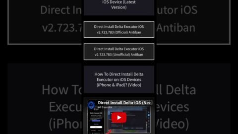 Direct Install Delta Executor iOS v723.783 iPhone/iPad (New Update) | #deltaexecutor #robloxexecutor