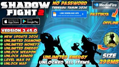 Shadow Fight 2 Mod Apk 2.45.0 Terbaru 2026 – Unlimited Money Energy & Unlock All Items
