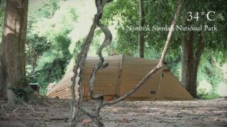 [ASMR] Camping in 34°C ☀️| Samlan National Park | Moka Pot Coffee & Tom Yum Seafood Instant Noodle