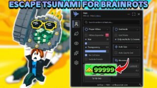 Escape Tsunami For Brainrots Script – AUTO FARM, GOD MODE, COLLECT MONEY EVENT, NO KEY!