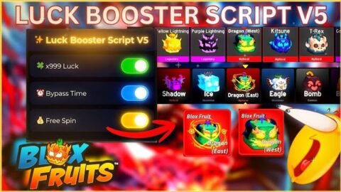 [NEW] Luck Booster Script V5 Blox Fruits Scripts | KEYLESS, UNLI SPIN, BYPASS TIME